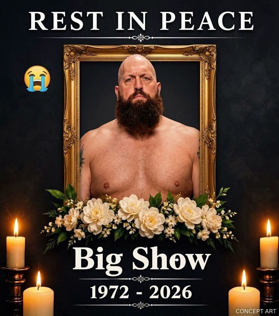 “Is it true that WWE wrestler Big Show has passed away? Someone posted this picture claiming that he died. Is this news real?”
